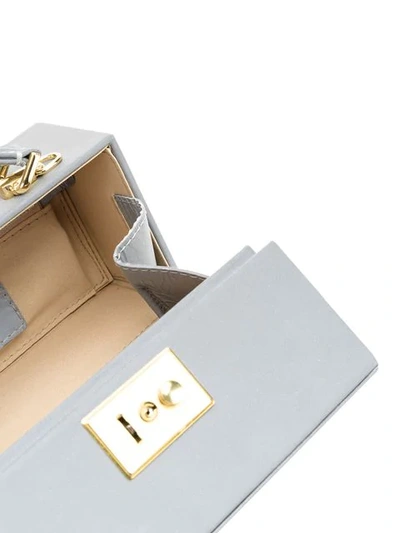 Natasha Zinko Rectangle Box Clutch Bag - Grey In Grey