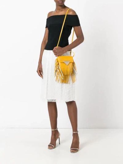 Shop Sara Battaglia Cutie Crossbody Bag In Yellow