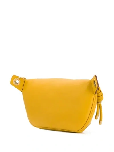 GIVENCHY LOGO EMBOSSED BELT BAG - 黄色