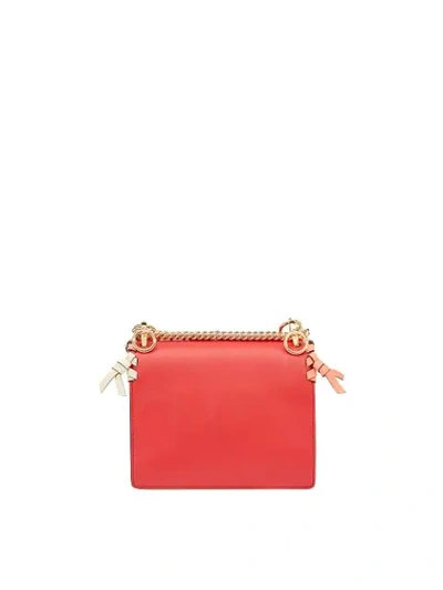 Shop Fendi Kan I Small Shoulder Bag In Red