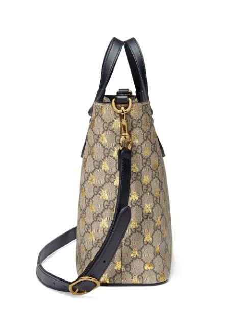 gucci bestiary gg supreme tote bag