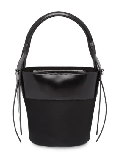 Shop Prada Ouverture Bucket Bag In Black