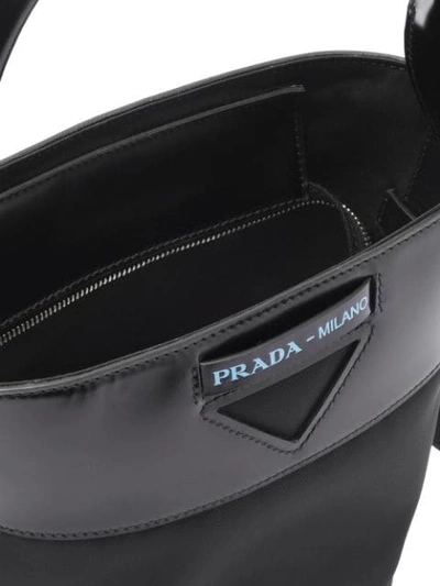 Shop Prada Ouverture Bucket Bag In Black