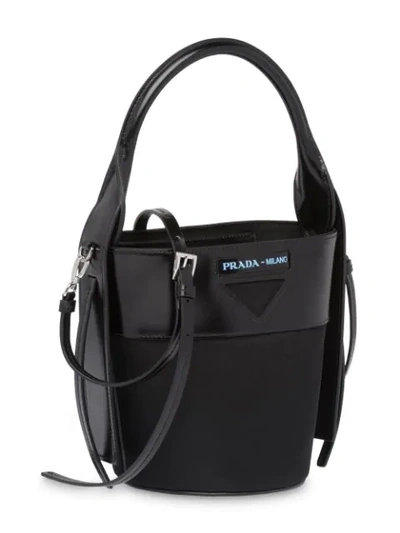 PRADA OUVERTURE BUCKET BAG - 黑色