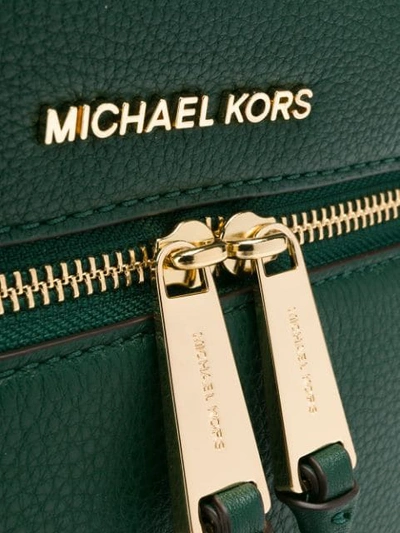 Shop Michael Michael Kors Medium Rhea Backpack In Green