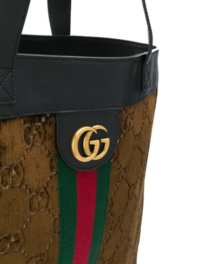 GUCCI OPHIDIA SOFT GG SUPREME LARGE TOTE - 黑色