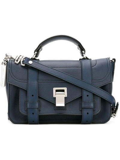 Shop Proenza Schouler Ps1+ Tiny Crossbody Bag In Blue
