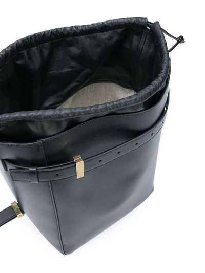 Shop Victoria Beckham Drawstring Shoulder Bag In Black
