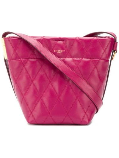 Shop Givenchy Mini Gv Bucket Bag In Pink