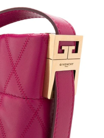 Shop Givenchy Mini Gv Bucket Bag In Pink