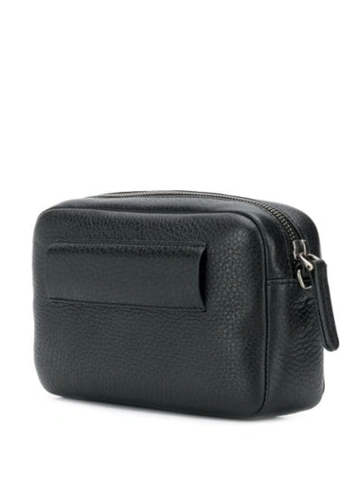 Shop Brunello Cucinelli Textured Leather Belt Bag In Black