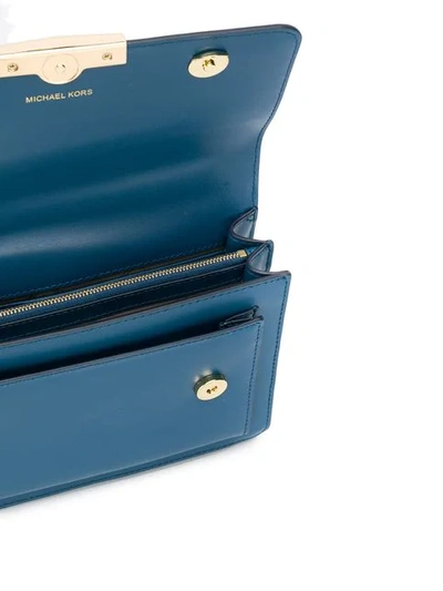 Shop Michael Michael Kors Jade Crossbody Bag - Blue