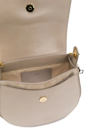 Shop Chloé Tess Shoulder Bag In Grey