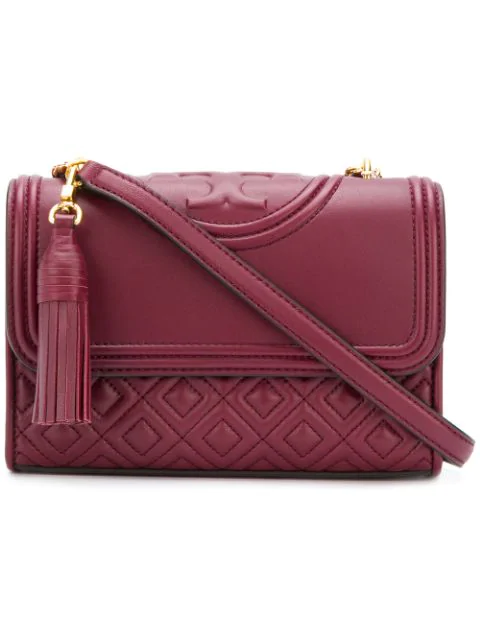 tory burch red shoulder bag