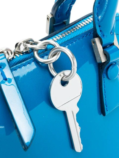 Shop Maison Margiela Key Charm Detail Tote - Blue
