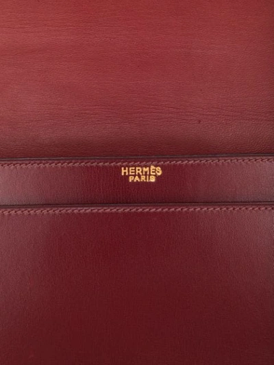 Pre-owned Hermes  Leather Shoulder Bag In Red