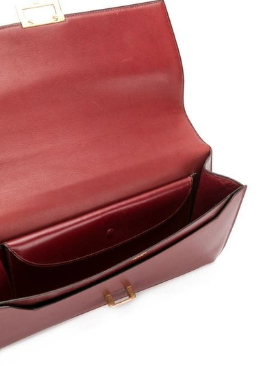 Pre-owned Hermes  Leather Shoulder Bag In Red