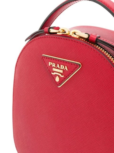 Shop Prada Small Odette Backpack In Red