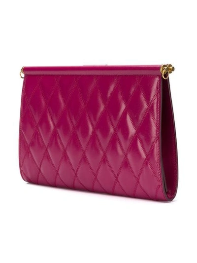 Shop Givenchy Medium Gem Quilted Bag In Purple