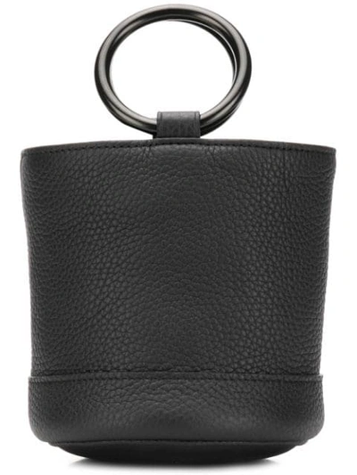 Shop Simon Miller Mini Bucket Bag In Black