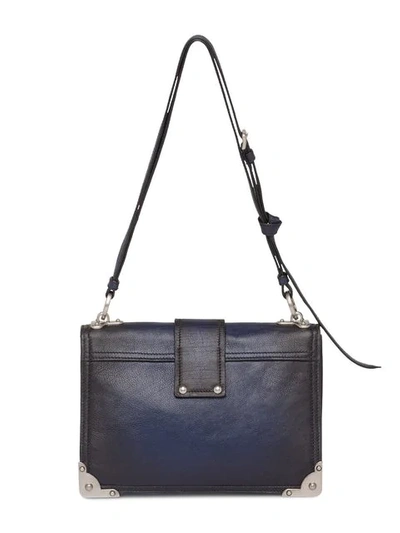 Shop Prada Cahier Shoulder Bag In Blue