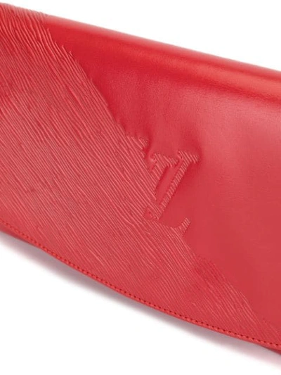 Shop Pre-owned Louis Vuitton Opera Aegean Sea Clutch Hand Bag - Red