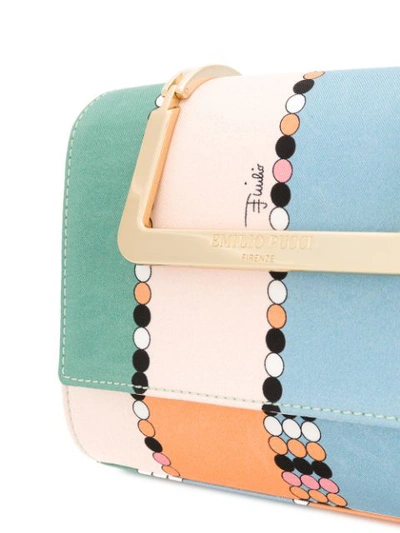 Shop Emilio Pucci Printed Mini Satchel - Multicolour