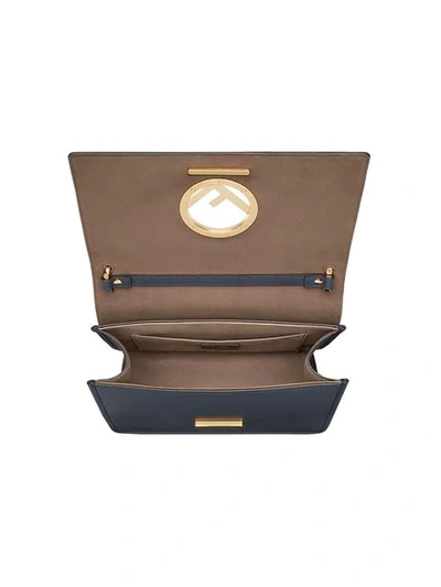 Shop Fendi Kan I F Shoulder Bag In F15ks-notturno +soft Gold