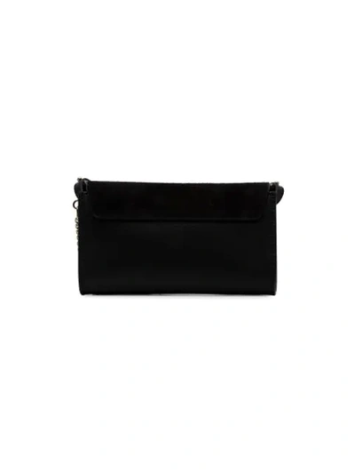 Shop Chloé Faye Leather Crossbody Bag In Black