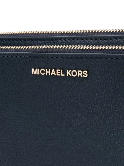 Shop Michael Michael Kors Adele Crossbody Bag In Blue