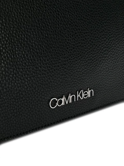Shop Calvin Klein Logo Shoulder Bag - Black