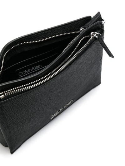 Shop Calvin Klein Logo Shoulder Bag - Black