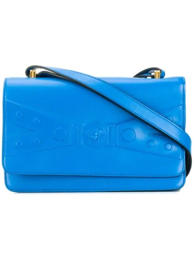Shop Versace Tribute X Shoulder Bag In Blue