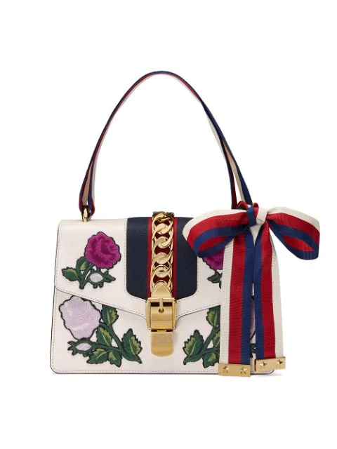 gucci sylvie floral bag