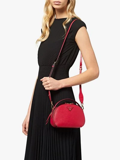 Shop Prada Odette Saffiano Leather Bag In F068z Fouco