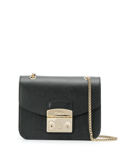 Shop Furla Metropolis Crossbody Bag In Black