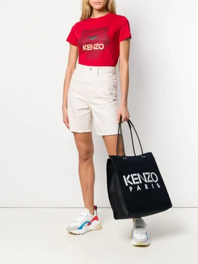Shop Kenzo Kombo Shopper Bag In Black