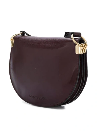 Shop Jw Anderson Burgundy Latch Bag In Red