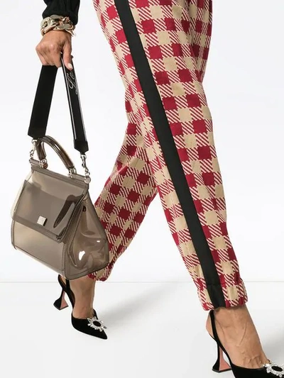 Shop Dolce & Gabbana Sicily Transparent Shoulder Bag In Grey