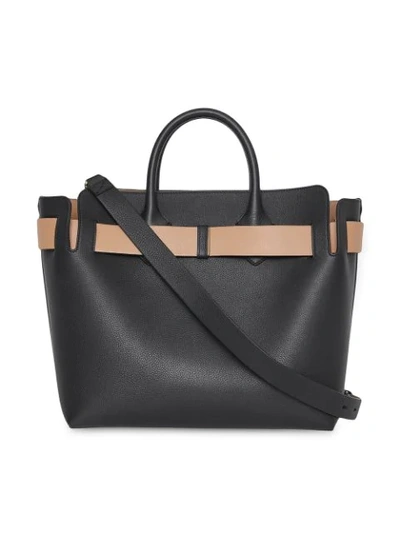 Shop Burberry Medium Triple Stud Tote Bag In Black