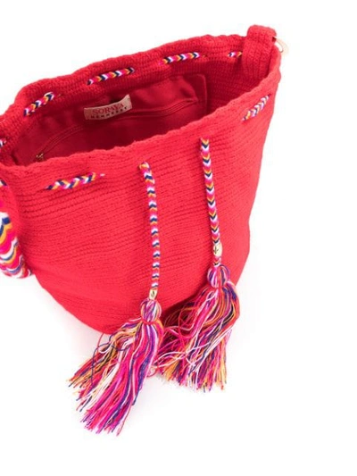 Shop Soraya Hennessy Mini 'mochila' Beuteltasche - Rot In Red