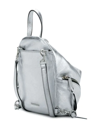 Shop Rebecca Minkoff Convertible Mini Julian Backpack - Metallic