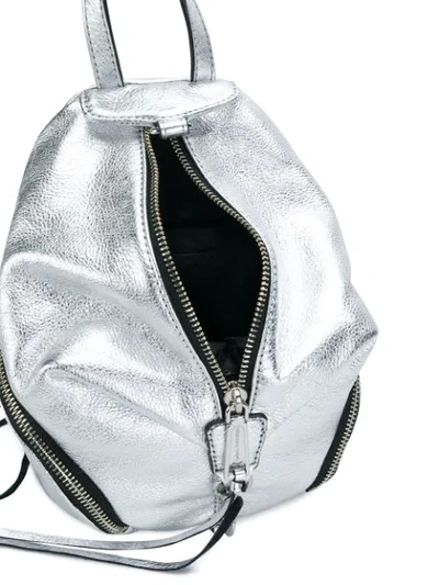 Shop Rebecca Minkoff Convertible Mini Julian Backpack - Metallic