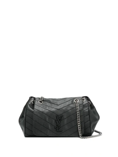 Shop Saint Laurent Medium Nolita Bag In Black