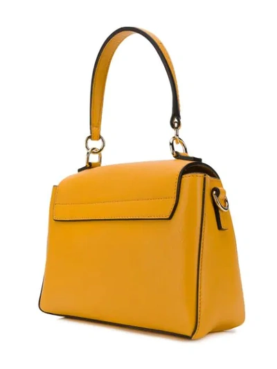 Shop Chloé Mini Faye Bag In Yellow