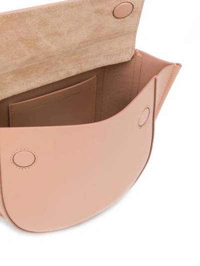 Shop Wandler Top Handle Shoulder Bag In Neutrals