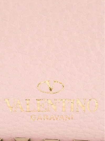 Shop Valentino Garavani Rockstud Trapeze Tote In Pink