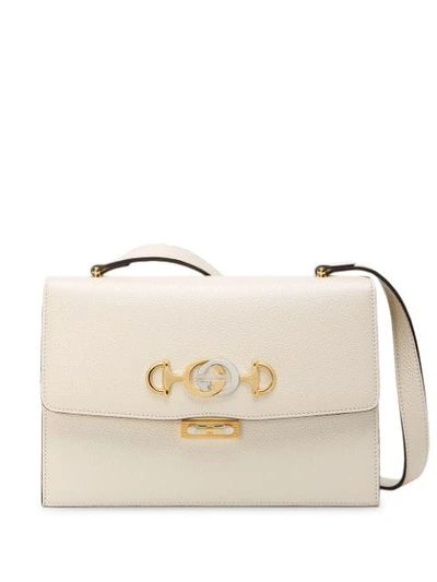 Shop Gucci Marmont Shoulder Bag In White