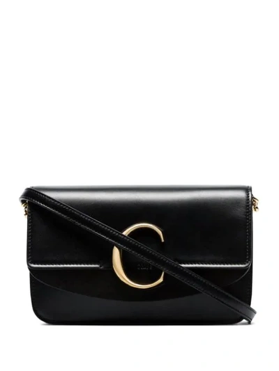 Shop Chloé C Chain Clutch In Black