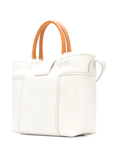 Shop Tod's Dot Media Shopper Tote In White